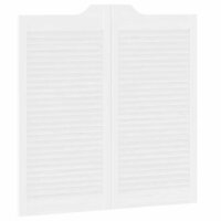 Draaideuren louvre design 2 paar 100x100 cm wit 8