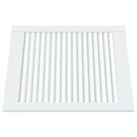 Kastdeuren met lamellen 4 st 61,5x49,4 cm grenenhout wit 3