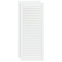 Kastdeuren met lamellen 2 st 99,3x39,4 cm grenenhout wit 2