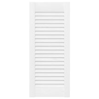 Kastdeuren louvredesign 2 st 61,5x29,5 cm wit 5