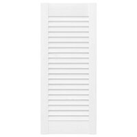 Kastdeuren louvre design 2 st 69x29,5 cm wit 5