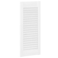 Kastdeuren louvre design 2 st 69x29,5 cm wit 8