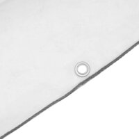 Doorzichtig zeildoek met zeilringen 2x2 m polyethyleen 8