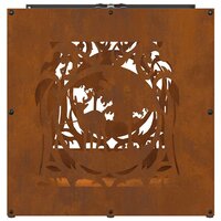 Brandhoutrek 40x40x40 cm weervast staal 7