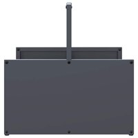 Brandhoutrek 40x40x40 cm koudgewalst staal antracietkleurig 6