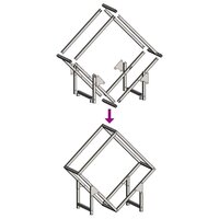 Brandhoutrek 50x25x50 cm koudgewalst staal wit 9