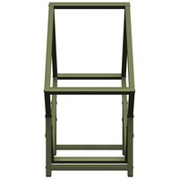 Brandhoutrek 50x25x50 cm koudgewalst staal olijfgroen 6