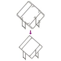 Brandhoutrek 80x25x80 cm koudgewalst staal antracietkleurig 9