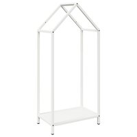 Brandhoutrek 40x25x90 cm koudgewalst staal wit 2