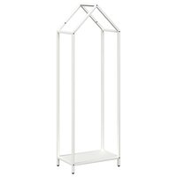 Brandhoutrek 40x25x120 cm koudgewalst staal wit 2