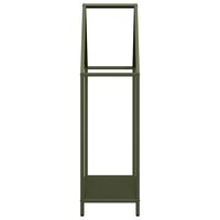 Brandhoutrek 60x25x90 cm koudgewalst staal olijfgroen 6