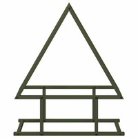 Brandhoutrek 50x25x60 cm koudgewalst staal olijfgroen 5