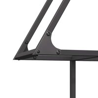 Brandhoutrek 80x25x90 cm koudgewalst staal zwart 7