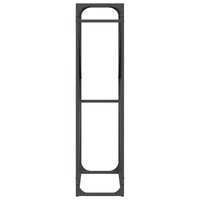 Brandhoutrek 60x25x100 cm koudgewalst staal zwart 6