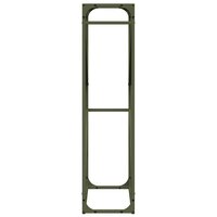 Brandhoutrek 60x25x100 cm koudgewalst staal olijfgroen 6