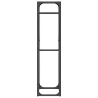 Brandhoutrek 40x25x100 cm koudgewalst staal zwart 6