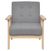 Bankstel stof lichtgrijs 3-delig 7