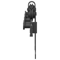 Doos met onderdelen voor schuifdeur 213,5 cm staal zwart 6