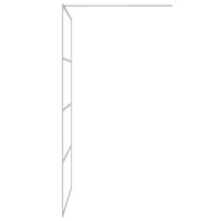 Inloopdouchewand 115x195 cm transparant ESG-glas zilverkleurig 4