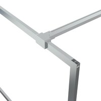 Inloopdouchewand 115x195 cm transparant ESG-glas zilverkleurig 6