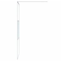 Inloopdouchewand 80x195 cm transparant ESG-glas wit 4