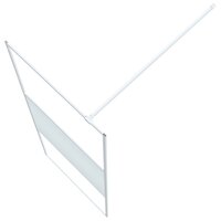 Inloopdouchewand 80x195 cm transparant ESG-glas wit 5