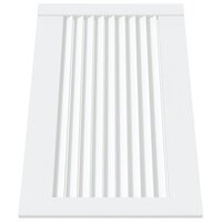 Kastdeur met lamellen 39,5x59,4 cm massief grenenhout wit 3