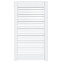 Kastdeur met lamellen 69x39,4 cm massief grenenhout wit 2