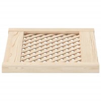 Kastdeuren met latwerk 2 st 49,5x39,5 cm massief grenenhout 4