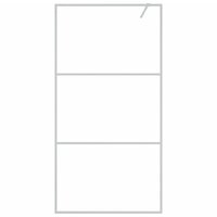 Inloopdouchewand 100x195 cm transparant ESG-glas zilverkleurig 3