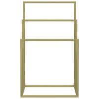 Handdoekenrek vrijstaand 48x24x79 cm ijzer goudkleurig 3