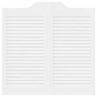 Draaideuren louvredesign 1-paar 80x80 cm wit 5