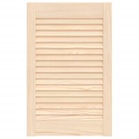 Kastdeur met lamellen 61,5x39,4 cm massief grenenhout 2