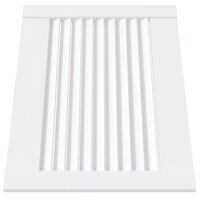 Kastdeuren met lamellen 2 st 39,5x49,4 cm grenenhout wit 3