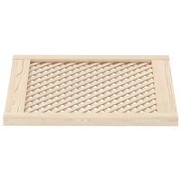 Kastdeuren met latwerk 2 st 59,5x61,5 cm massief grenenhout 4