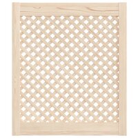 Kastdeuren met latwerk 2 st 59,5x69 cm massief grenenhout 3