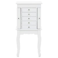 Sieradenkastje vrijstaand wit 3