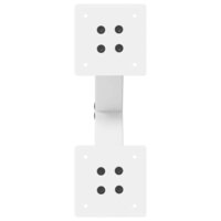 Salontafelpoten 2 st X-vormig 30x(30-31) cm staal wit 6