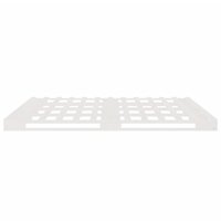 Palletbed massief grenenhout wit 140x190 cm 6