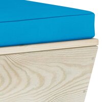 Tuinmiddenbank met kussens pallet ge&iuml;mpregneerd vurenhout 6