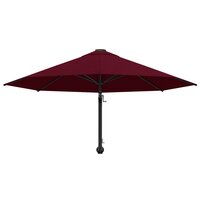 Wandparasol met metalen paal 300 cm bordeauxrood 4