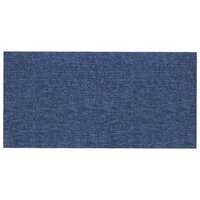 Wandpanelen 12 st 0,54 m&sup2; 30x15 cm stof blauw 3
