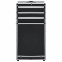 Make-up trolley aluminium zwart 2