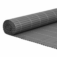 Tuinhek Dubbelzijdig Grijs 1,8x5 m PVC 2