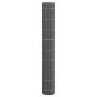 Tuinhek Dubbelzijdig Grijs 1,8x5 m PVC 4