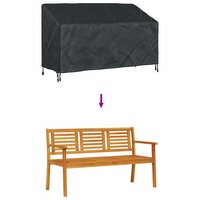 Tuinbankhoes Zwart 165 x 70 x 65 / 94 cm 420D stof 8