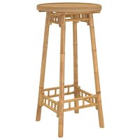 Bartafel voor buiten Rond &Oslash;55x100 cm bamboe 2