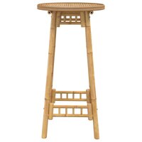 Bartafel voor buiten Rond &Oslash;55x100 cm bamboe 6