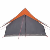 Familie Tent A-Frame 7-Persoon Grijs en Oranje Waterdicht 6