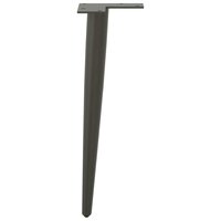 Salontafelpoten conische vorm 4 st 42-43 cm staal antraciet 6